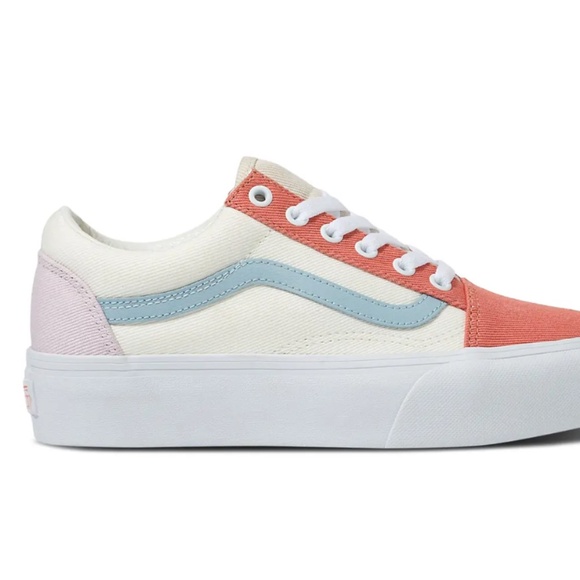 Vans Old Skool Platform Twill sneakers in pastel multi - Picture 2 of 8
